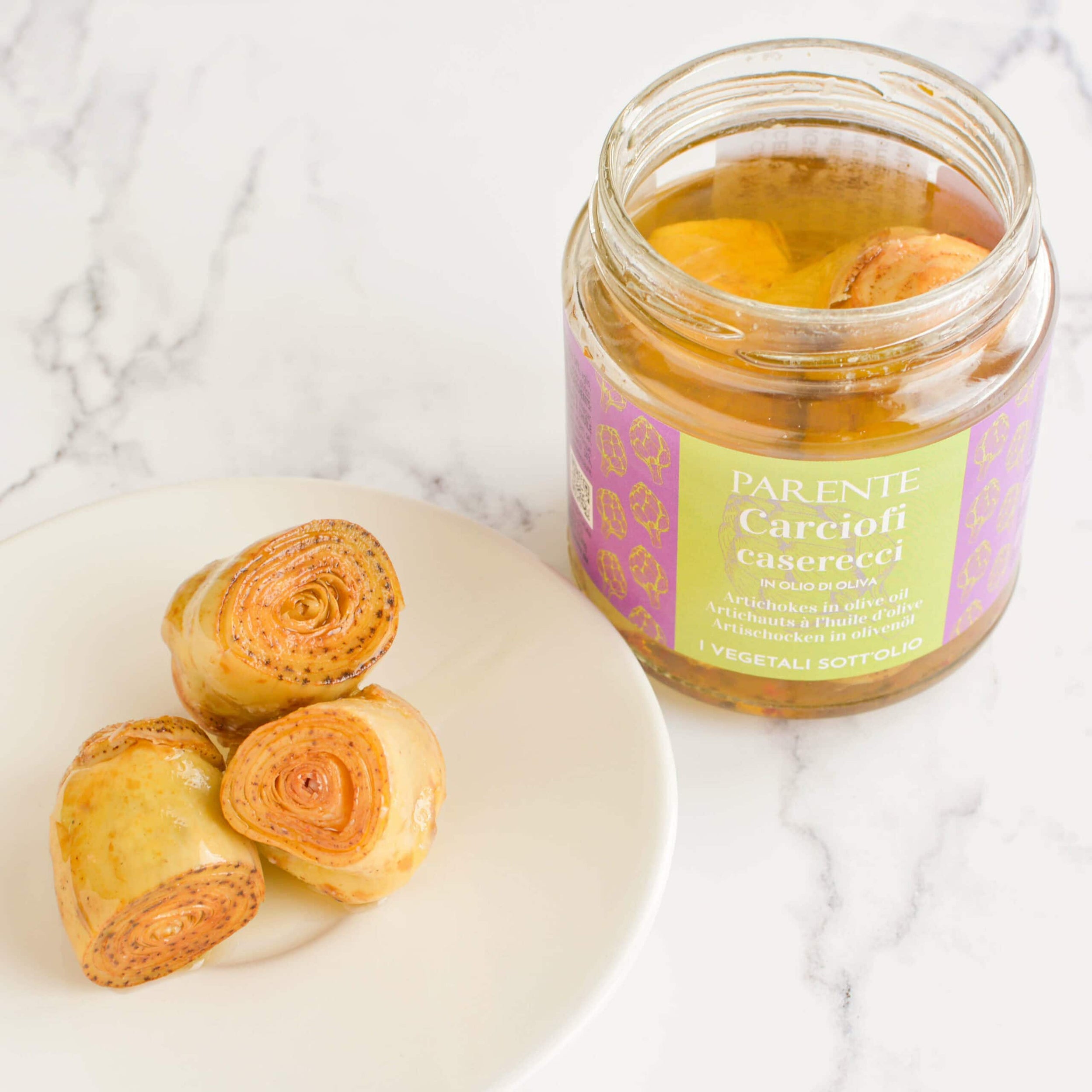 Alcachofas en aceite de oliva