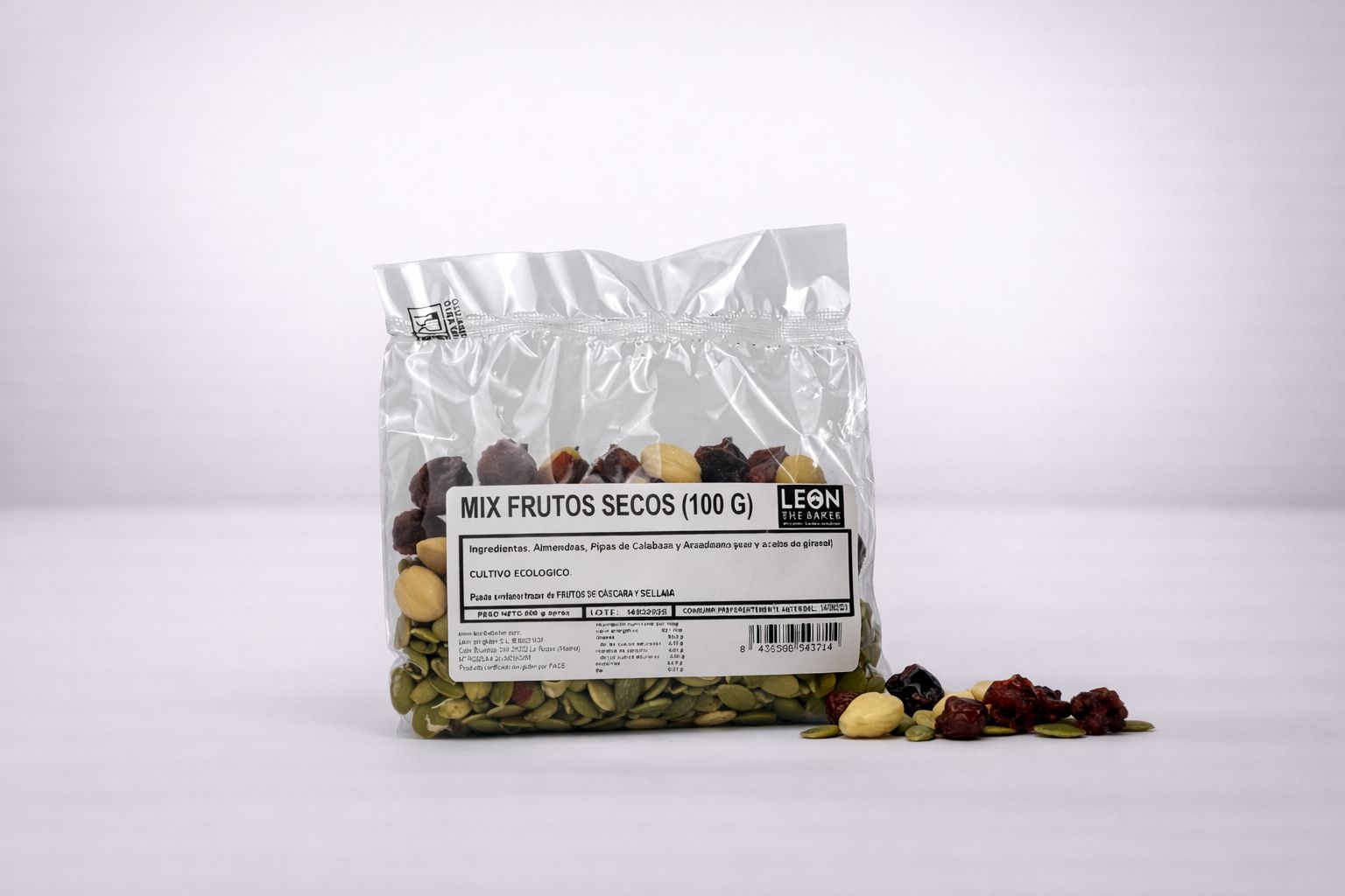 Mix Frutos secos y arándanos. LEON THE BAKER