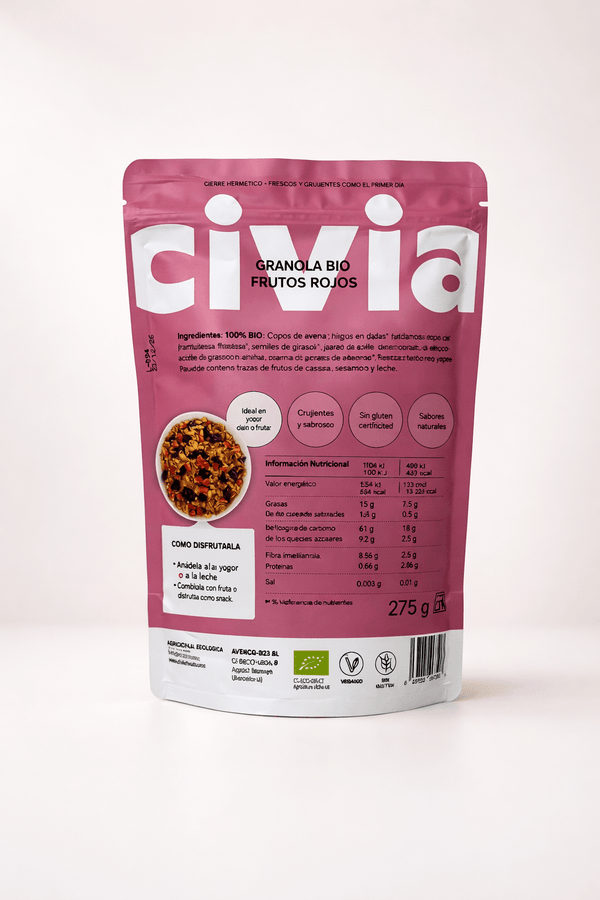 Cereales Granola Frutos Rojos Bio