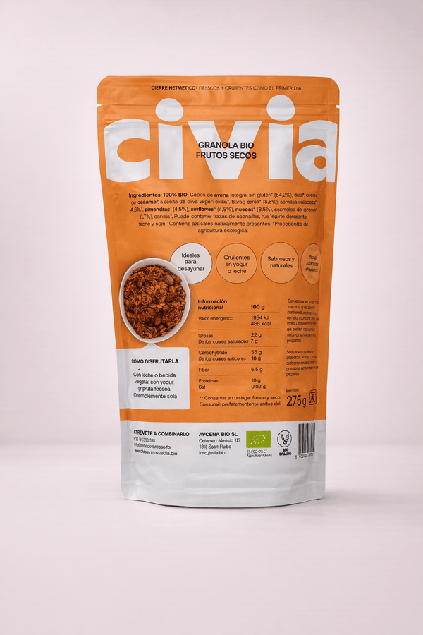 Cereales Granola Frutos Secos Bio