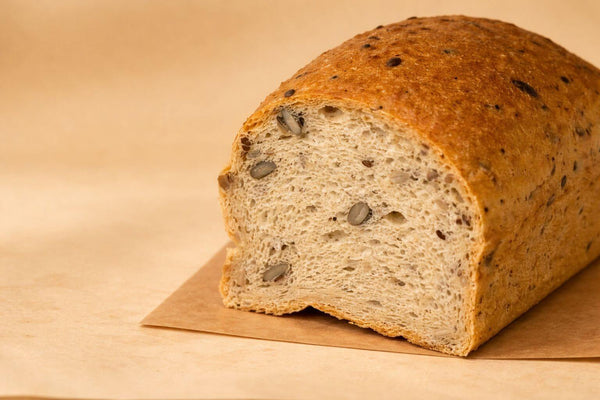 Fit bread. Pan proteico rebanado