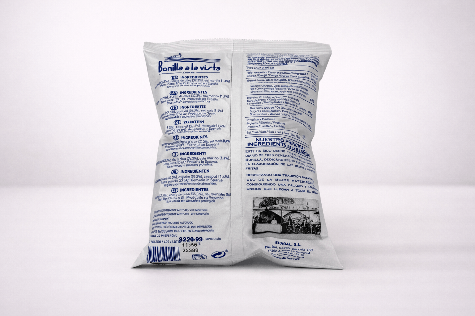 Pack de  3 Patatas fritas Bonilla a la vista