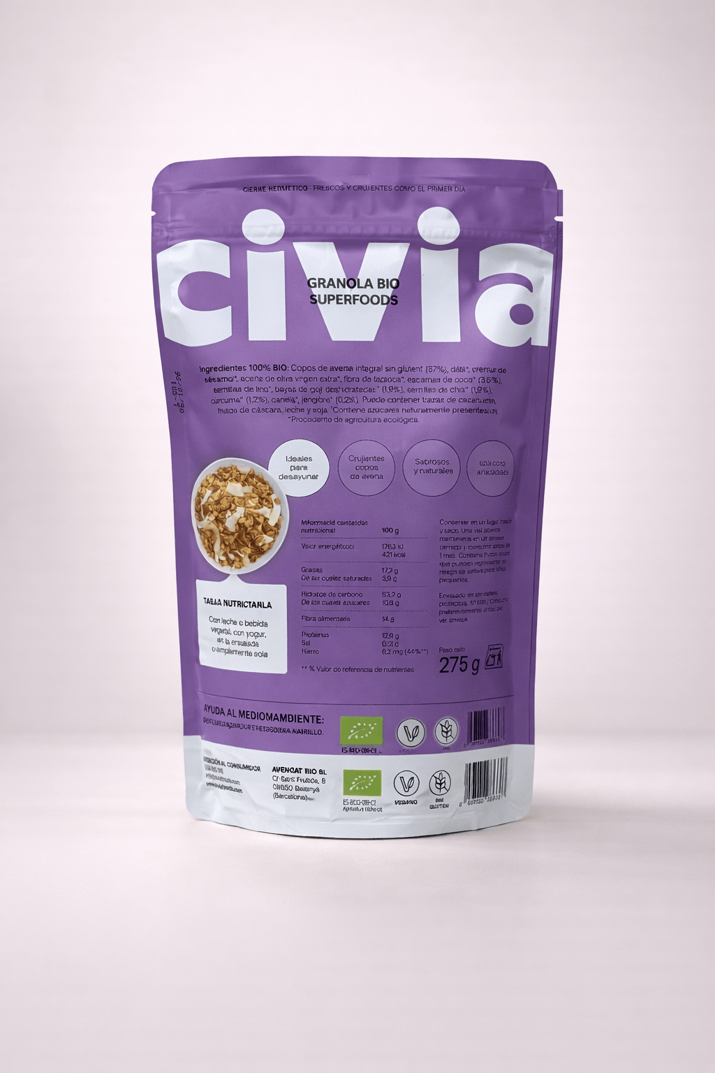 Cereales Granola Superfoods Bio