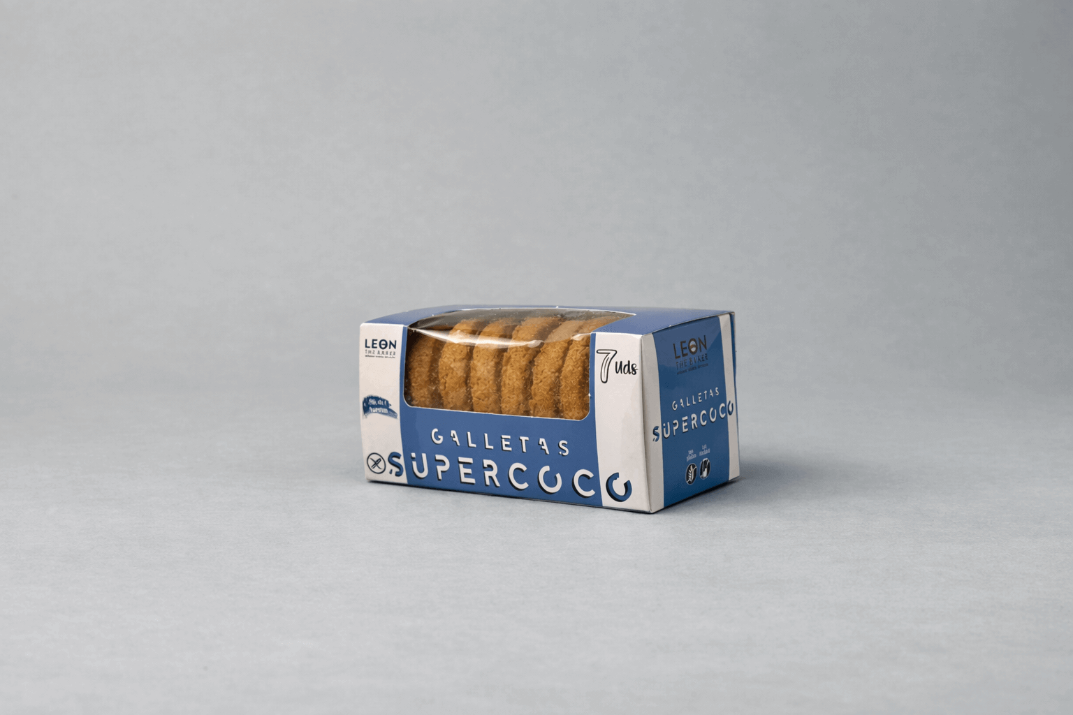 Galletas Supercoco sin azúcar. (7 Ud.)