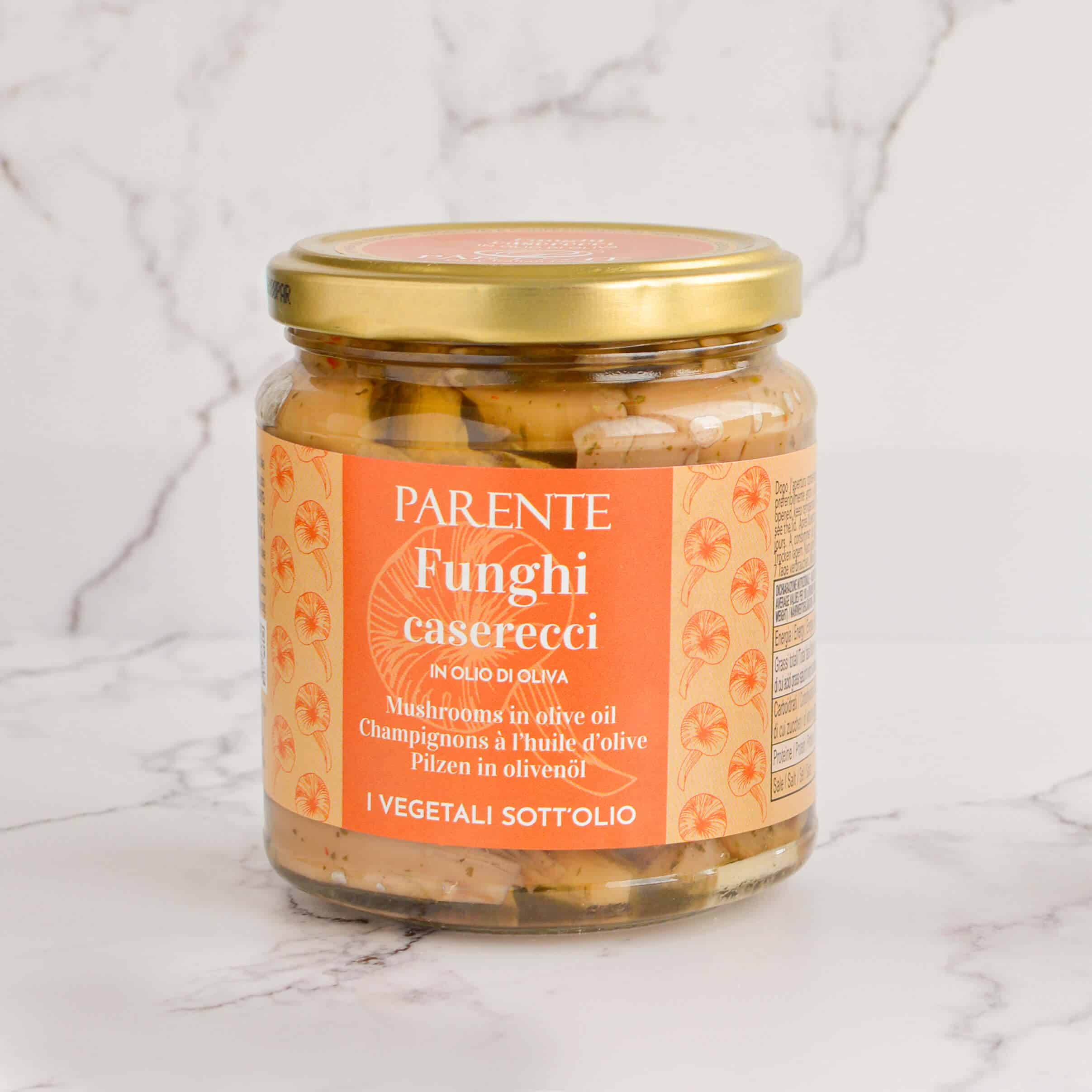 Setas sin gluten en aceite de oliva