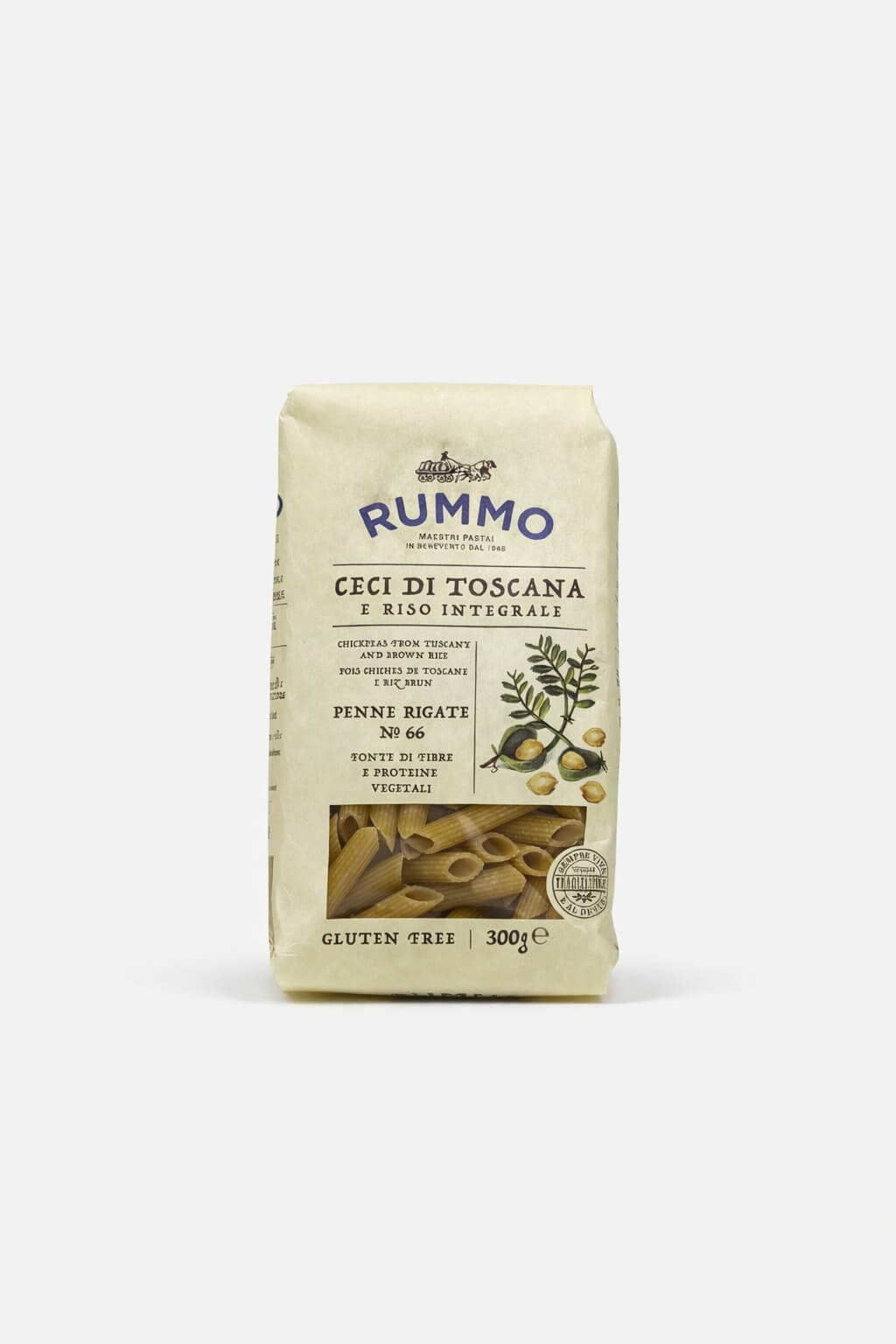 Penne Rigate Garbanzo Rummo.