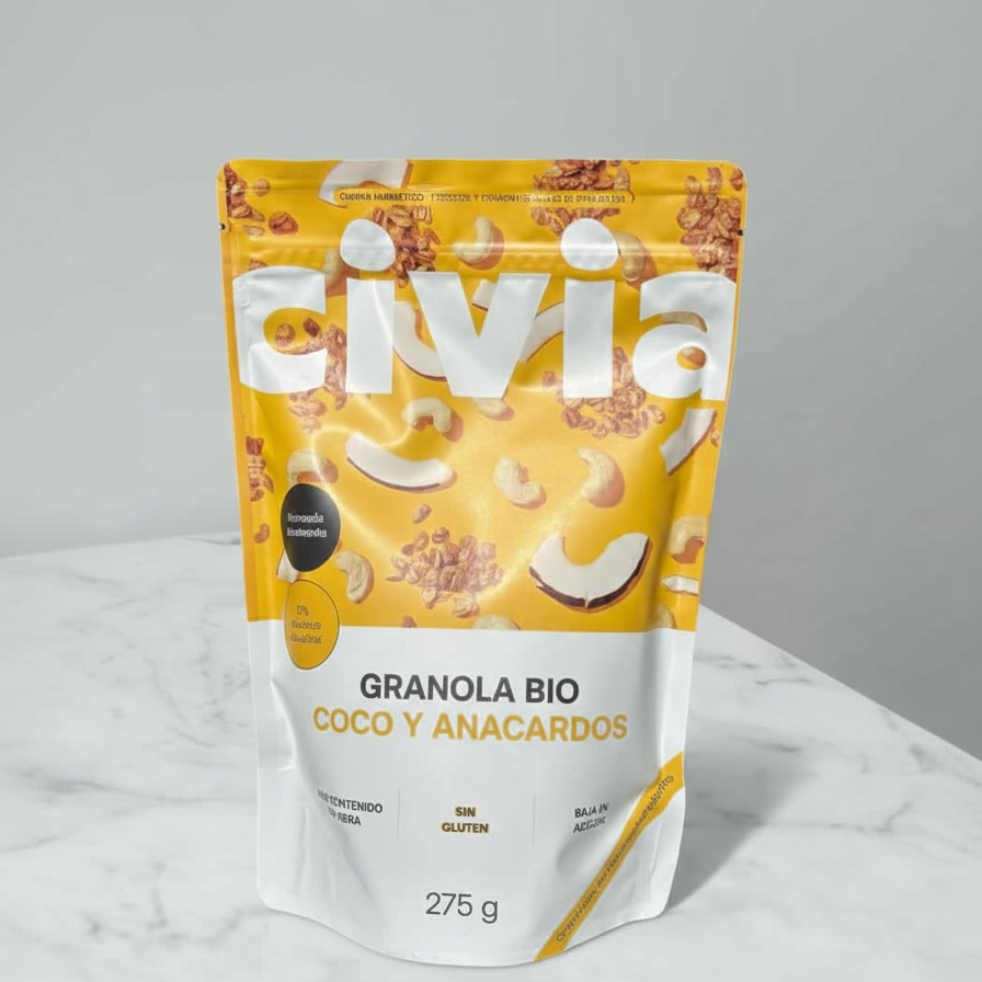 Cereales Granola Coco y Anacardos Bio