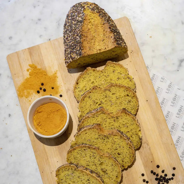 pan curcuma y pimienta negra sin gluten