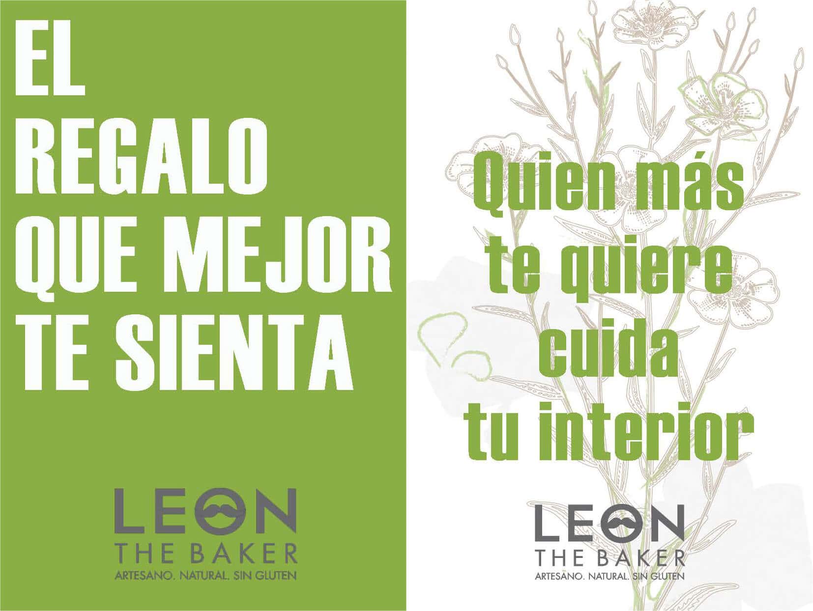 tarjeta regalo verde leon the baker