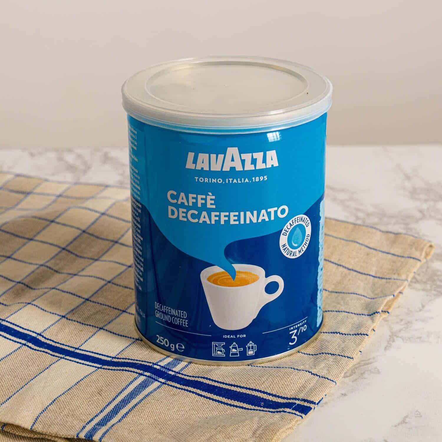 Café molido natural descafeinado Lavazza 250 g.