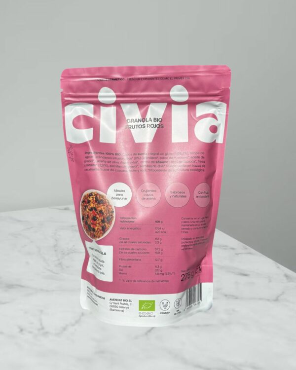 Cereales Granola Frutos Rojos Bio - Imagen 2