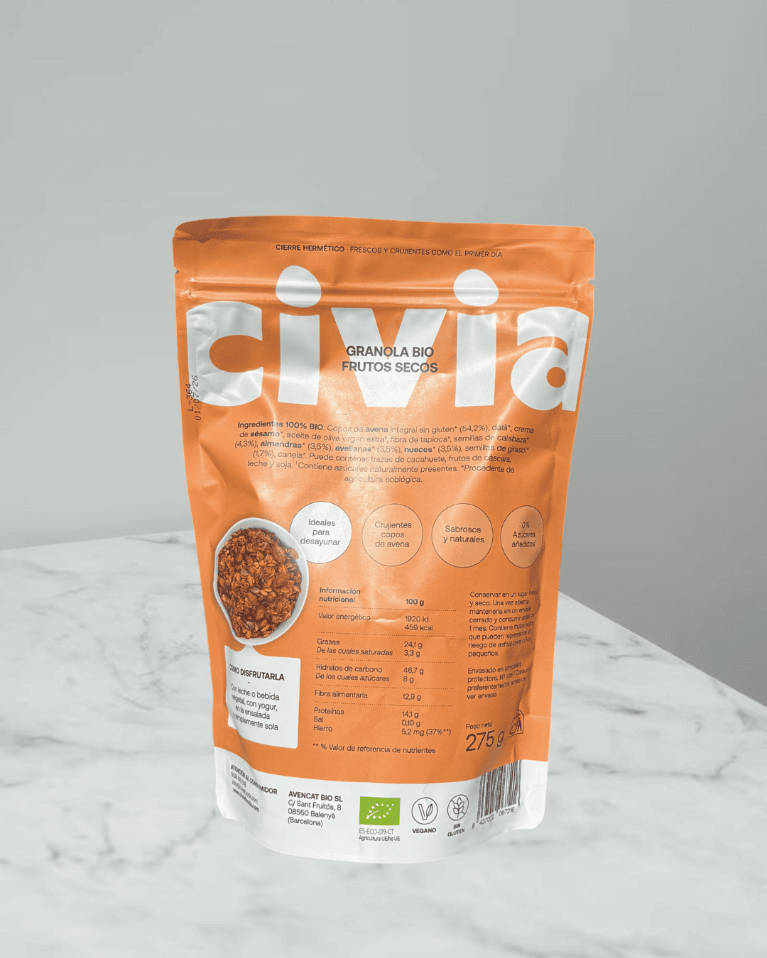 Cereales Granola Frutos Secos Bio - Imagen 2