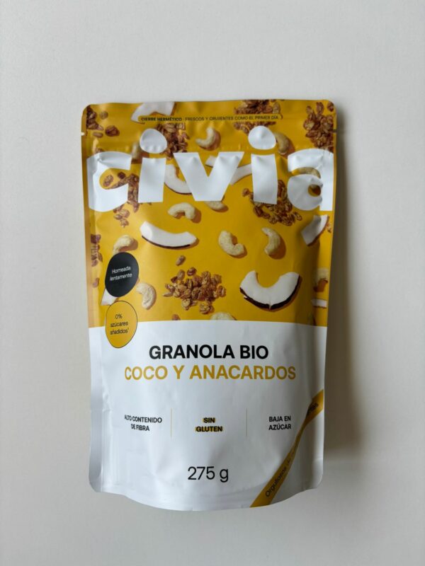 granola coco y anacardos